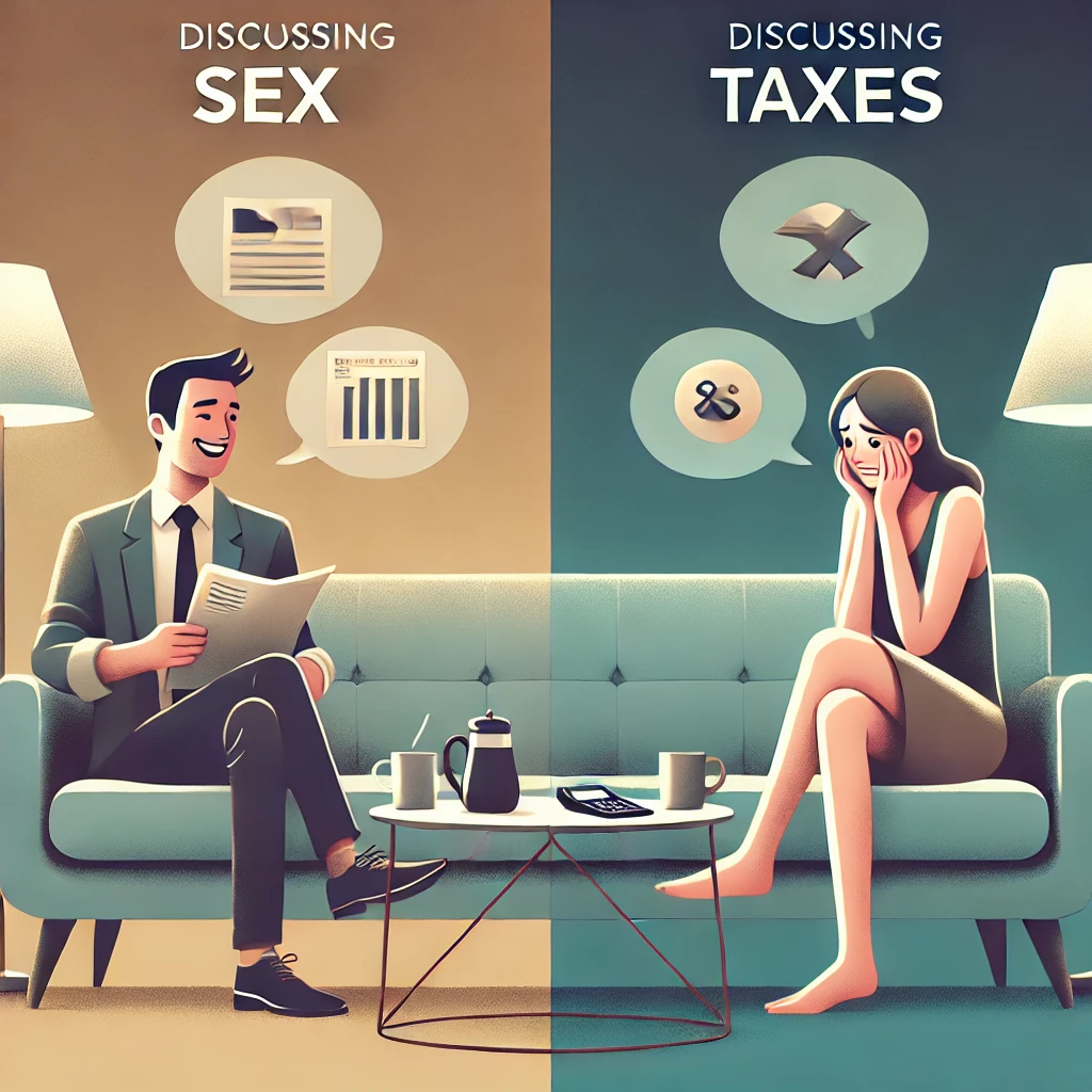 rozmowy o seksie i podatkach
